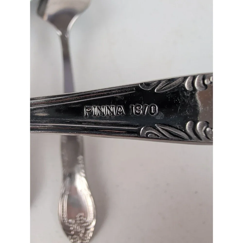 (3) Serving Spoons PINNA 18/0 Scroll Beaded Old World Design Replacement